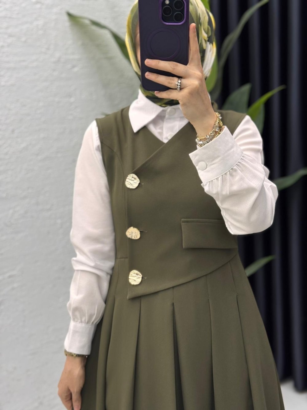 Afitap Jile Tesettür Giyim Haki