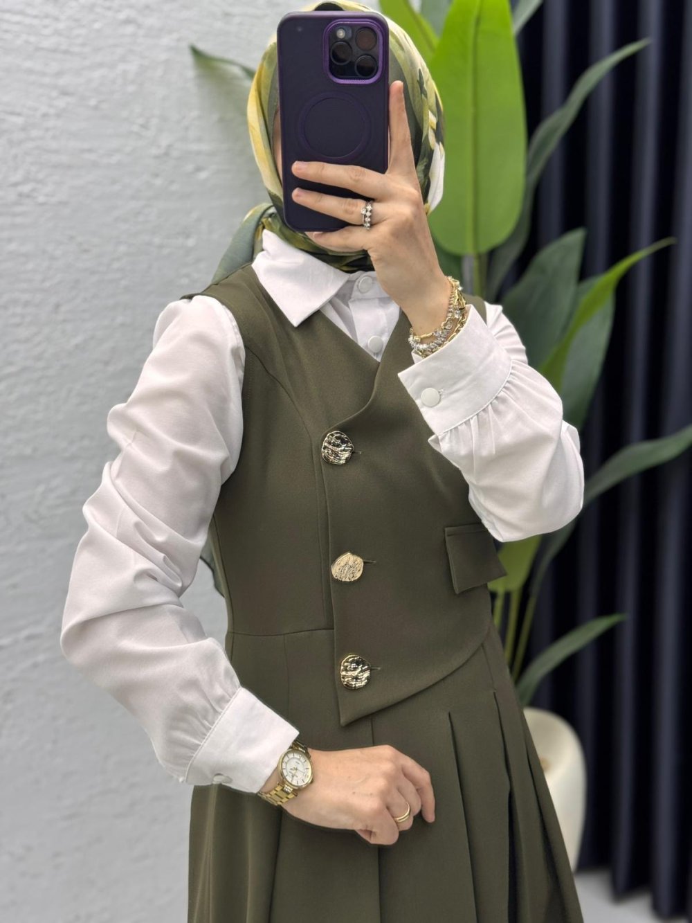 Afitap Jile Tesettür Giyim Haki