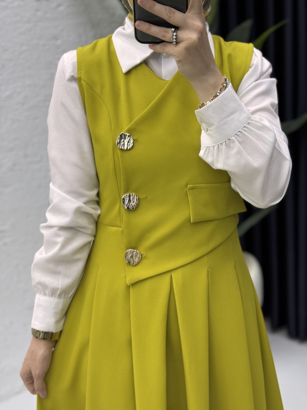 Afitap Jile Tesettür Giyim Yağ Yeşili