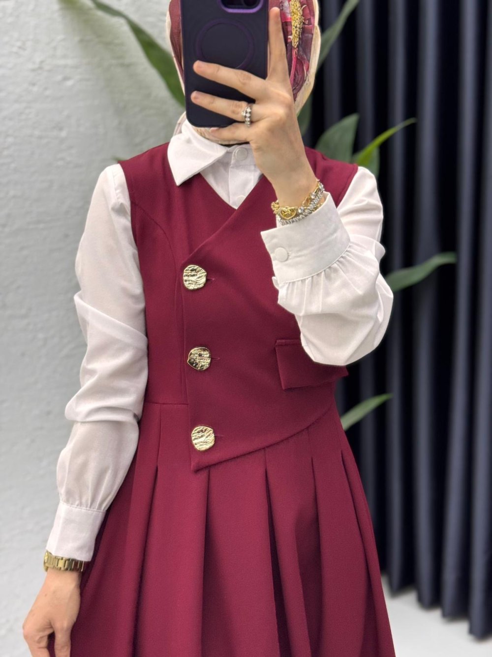 Afitap Jile Tesettür Giyim Bordo