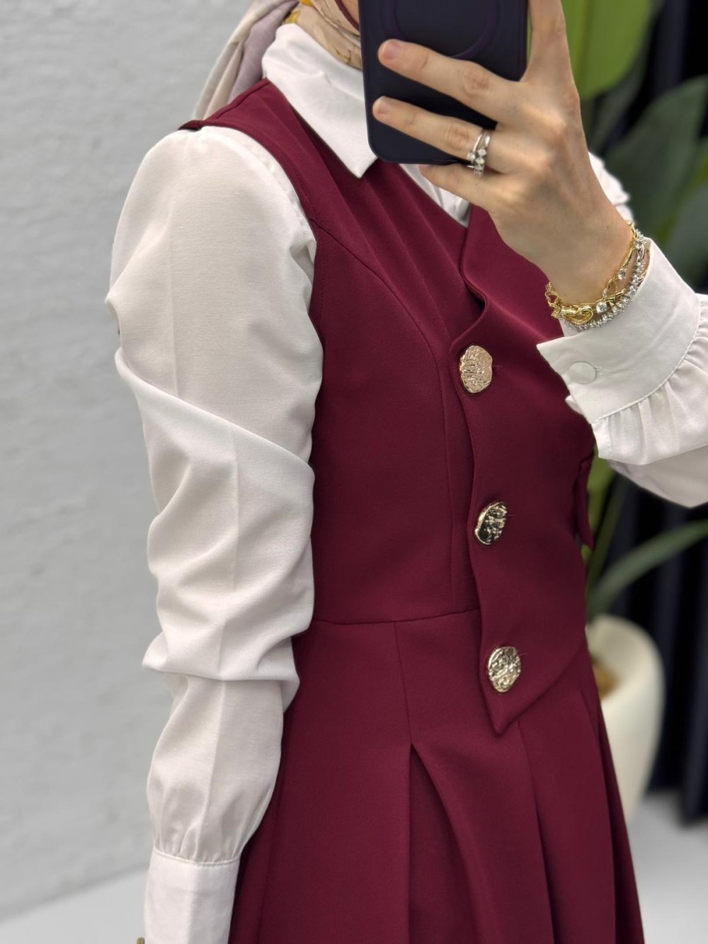 Afitap Jile Tesettür Giyim Bordo