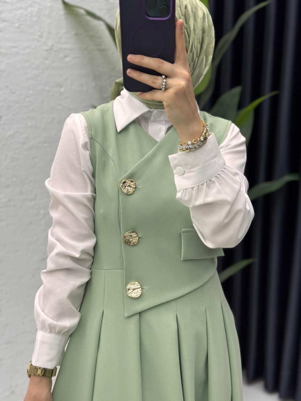 Afitap Jile Tesettür Giyim Çağla Yeşili