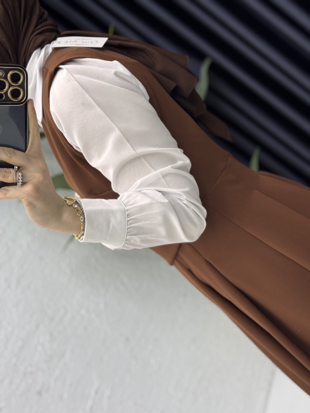 Afitap Jile Tesettür Giyim Kahverengi