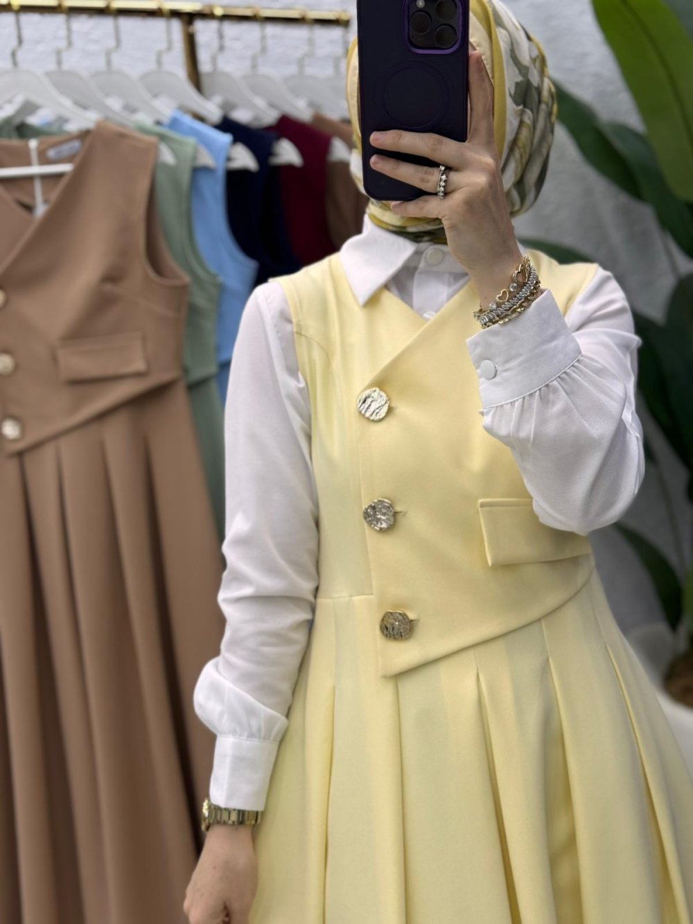 Afitap Jile Tesettür Giyim Sarı