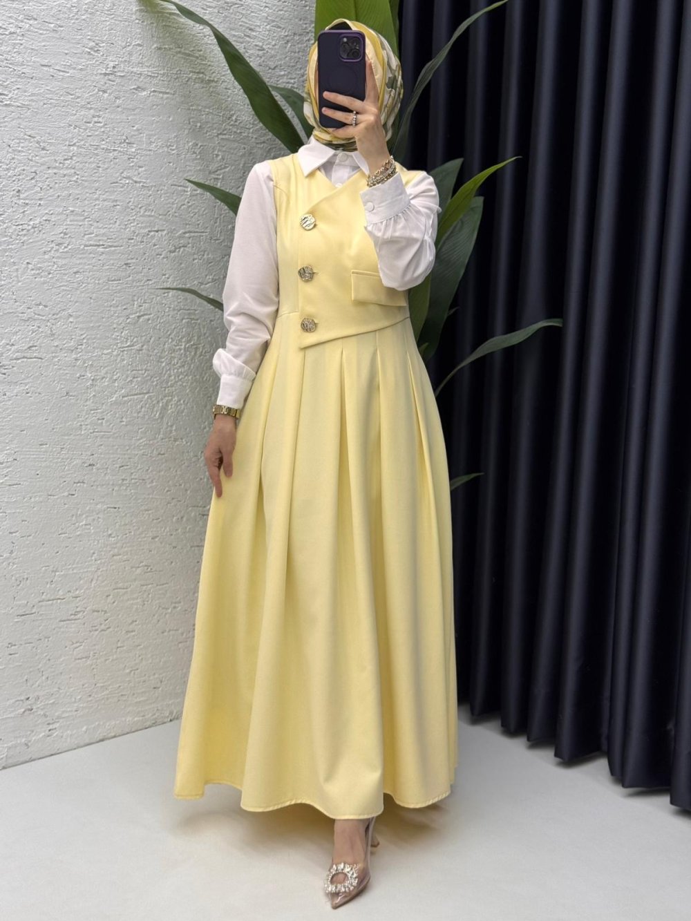 Afitap Jile Tesettür Giyim Sarı