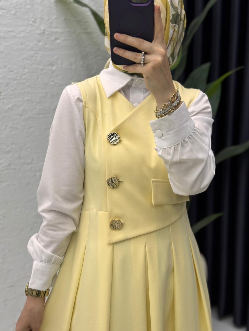 Afitap Jile Tesettür Giyim Sarı