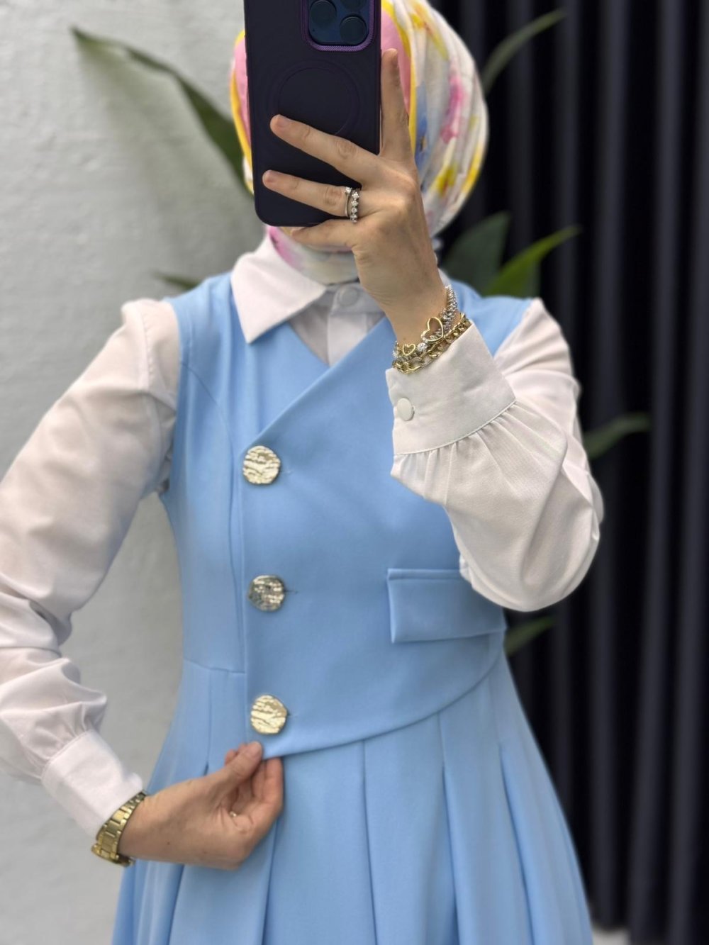 Afitap Jile Tesettür Giyim Mavi