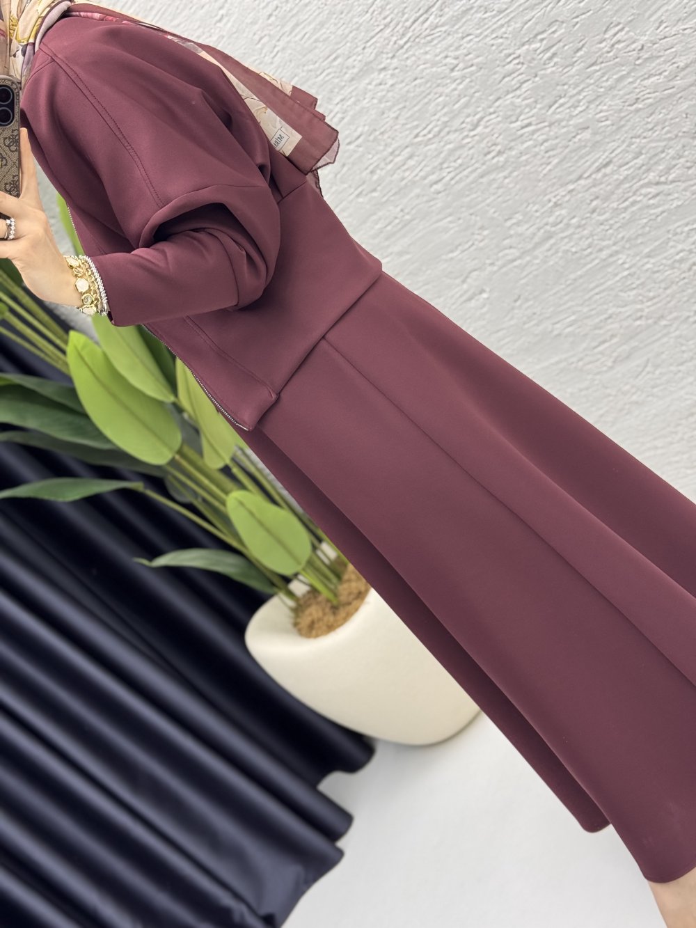 KASTEL ETEKLİ TAKIM BORDO